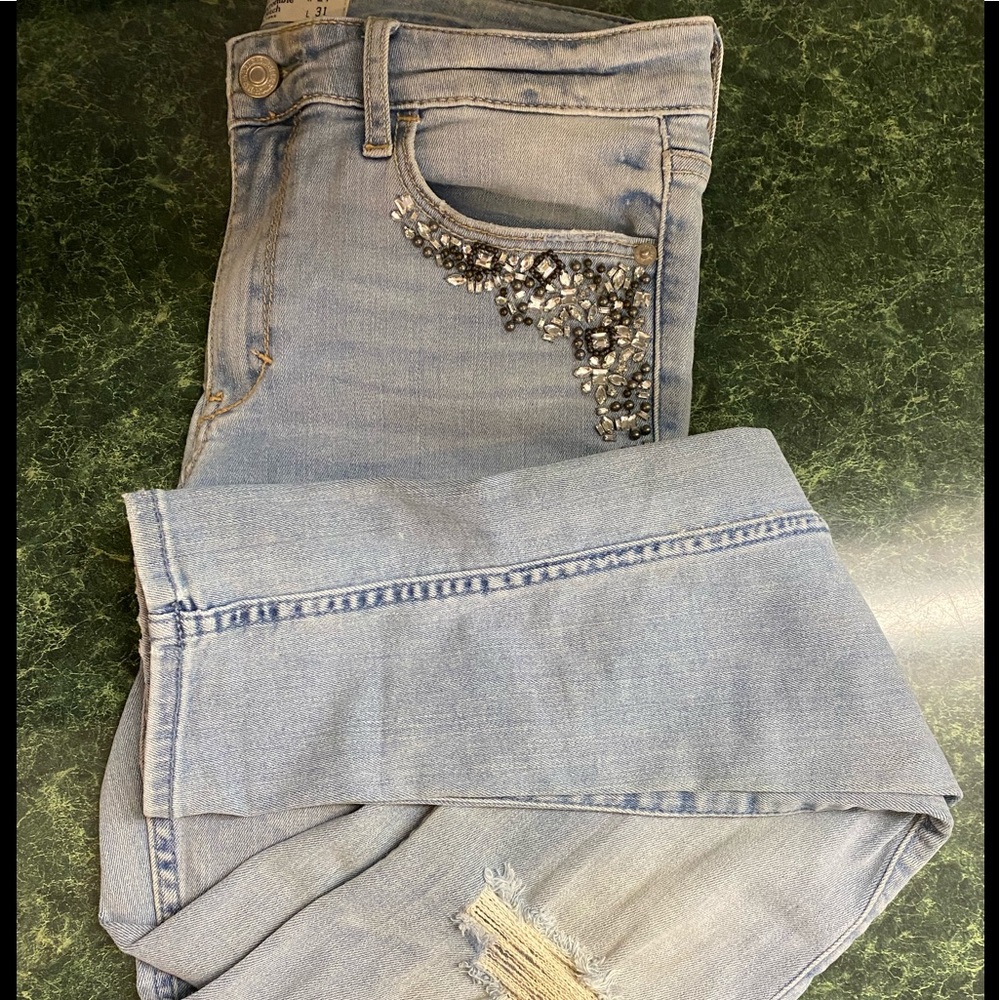 Abercrombie Jeans Embellished Size 4 R.
